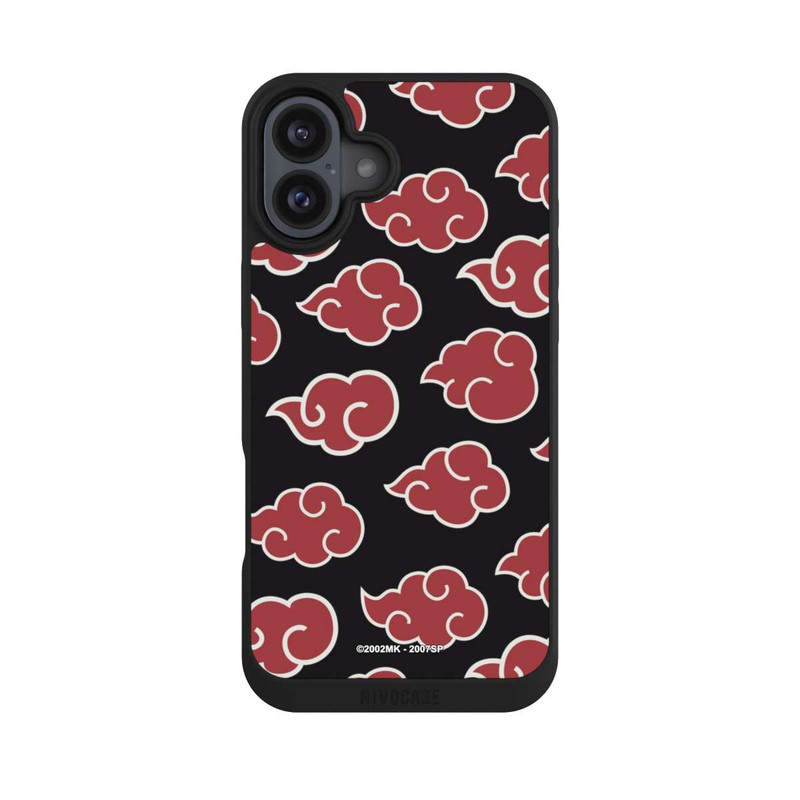 iPhone 16 Plus NIVOpure Akatsuki Pattern Black Big