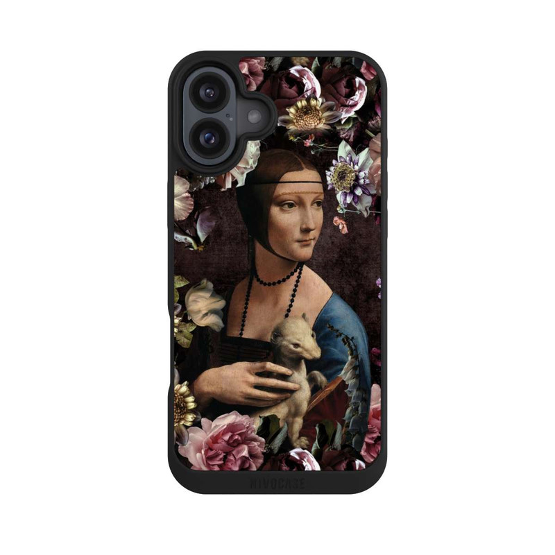 iPhone 16 Plus NIVOpure Dame mit dem Hermelin Rosen