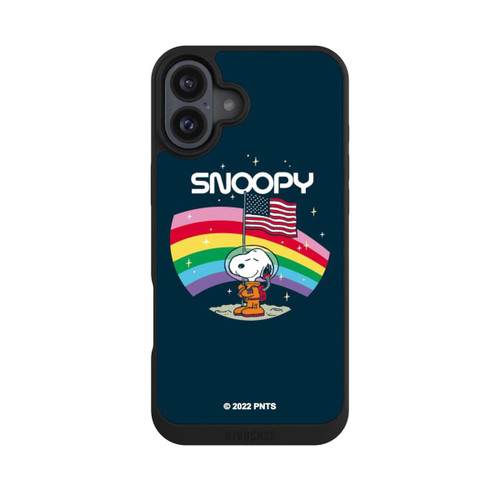 Apple iPhone 16 Plus NIVOpure Snoopy Weltraumreisender Regenbogen
