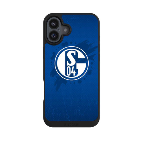 Apple iPhone 16 Plus NIVOpure Schalke 04 Farbe Fleck Blau