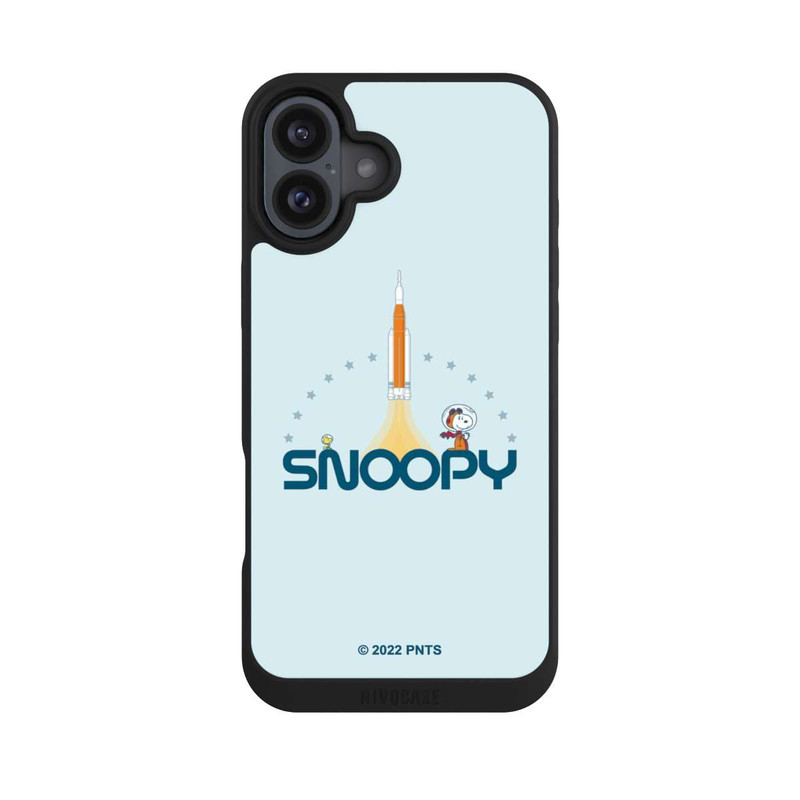 iPhone 16 Plus NIVOpure Snoopy Weltraum Traveller Rakete