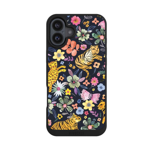Apple iPhone 16 Plus NIVOpure Spring Tigers Flowers Black