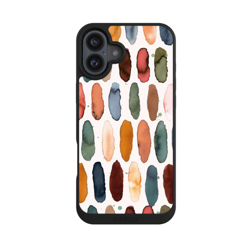 Apple iPhone 16 Plus NIVOpure Watercolor Dashes Mineral Terracotta