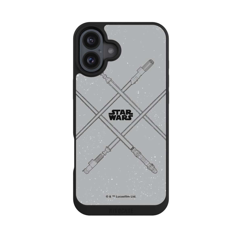 iPhone 16 Plus NIVOpure Lichtschwerter Grau