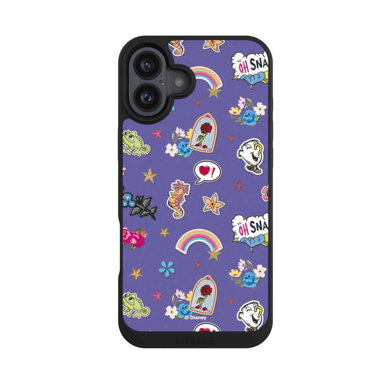 iPhone 16 Plus NIVOpure Princess Pattern Purple Disney Princess