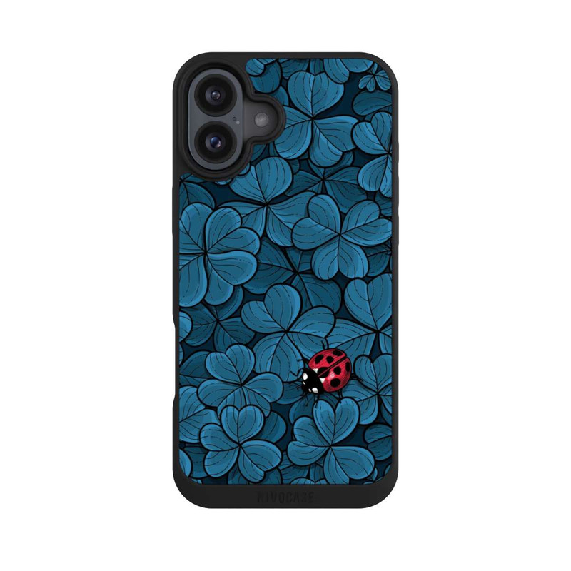 iPhone 16 Plus NIVOpure Kleeblatt - Dunkelblau