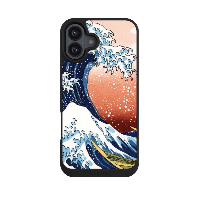iPhone 16 Plus NIVOpure La Grande Vague de Kanagawa Rouge