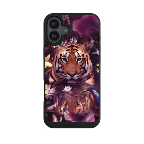 Apple iPhone 16 Plus NIVOpure Tiger Blumenrahmen