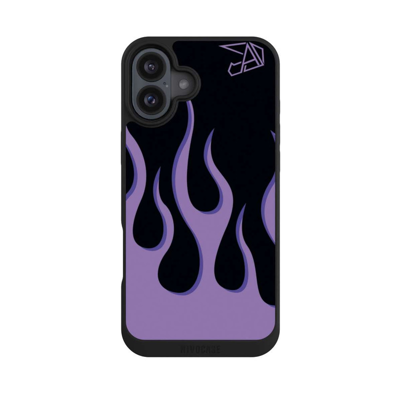 iPhone 16 Plus NIVOpure Violette Flammen
