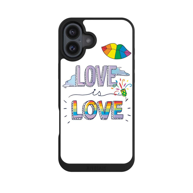 iPhone 16 Plus NIVOpure Love Is Love Rainbow