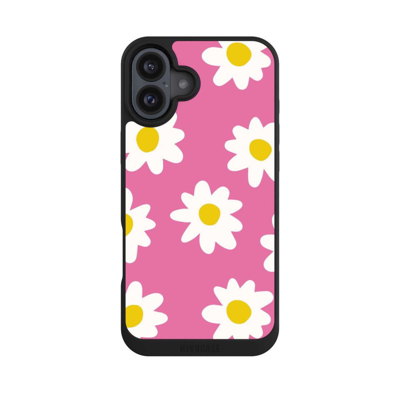 iPhone 16 Plus NIVOpure Marguerites Pattern Rose