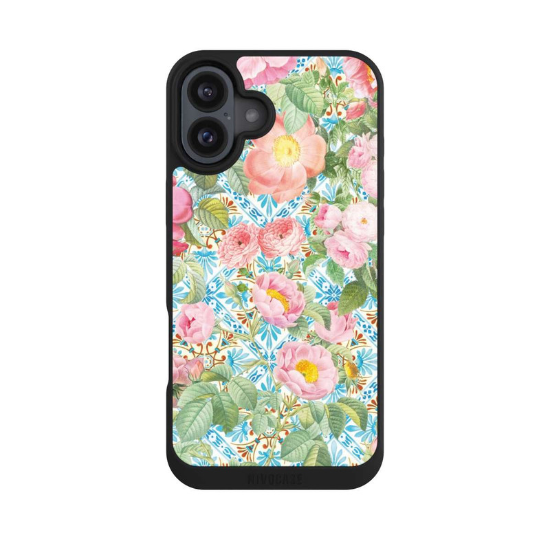 iPhone 16 Plus NIVOpure Griechische Pfingstrosen Muster