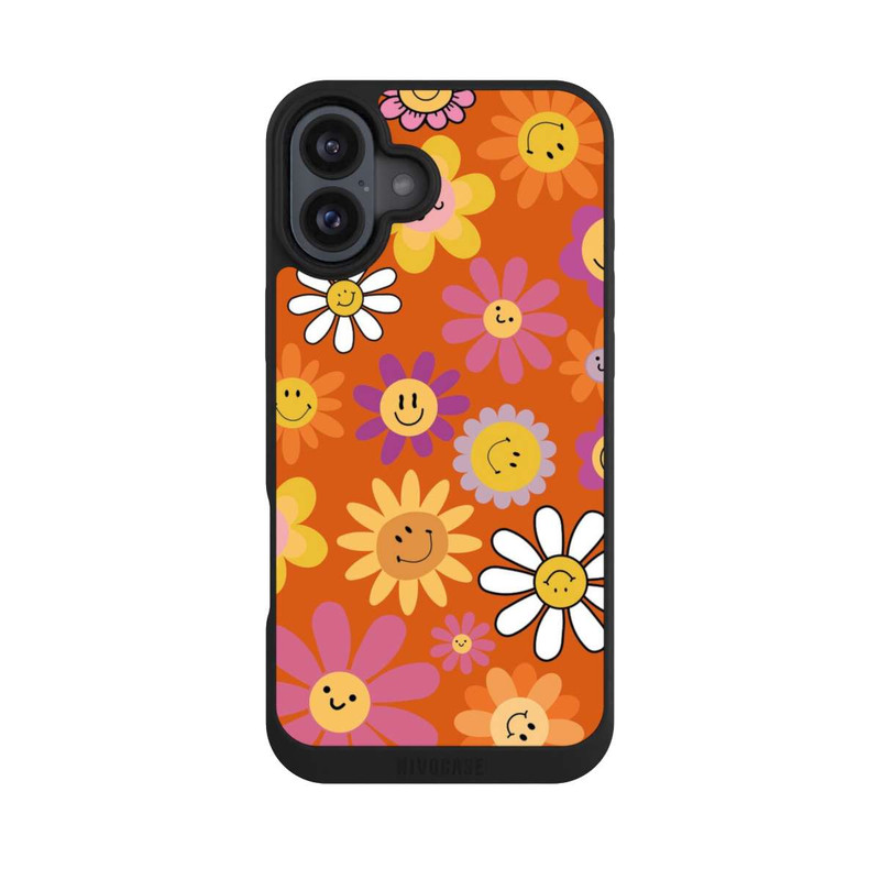 iPhone 16 Plus NIVOpure Smiles Orange Flowers