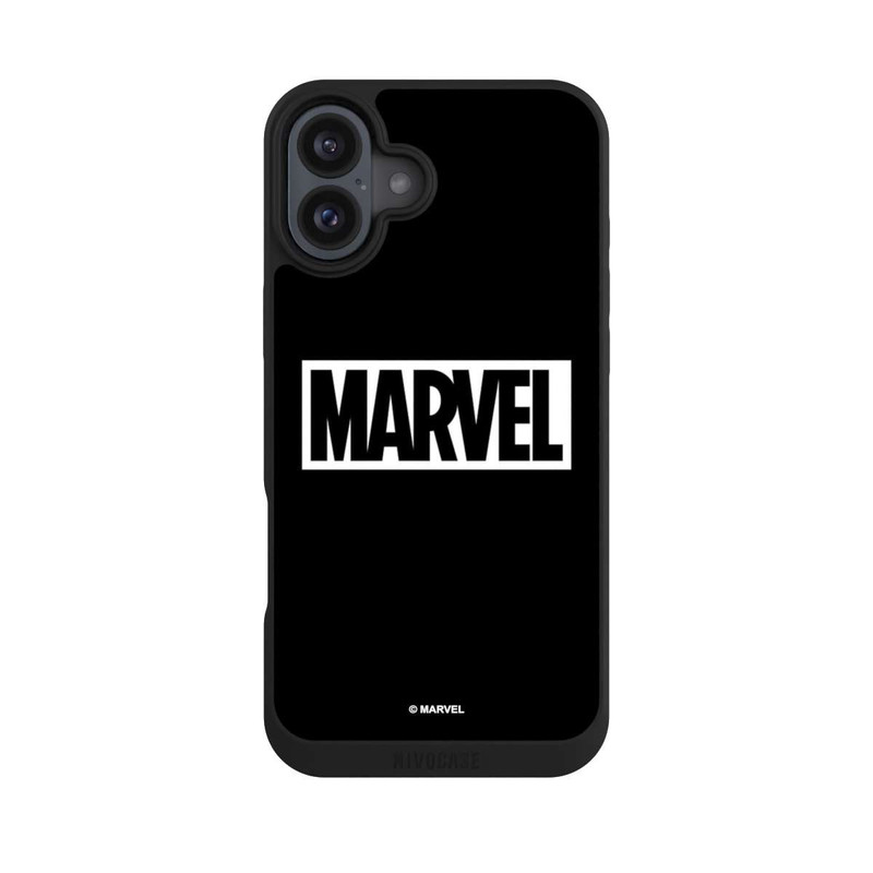 iPhone 16 Plus NIVOpure Marvel Logo Black