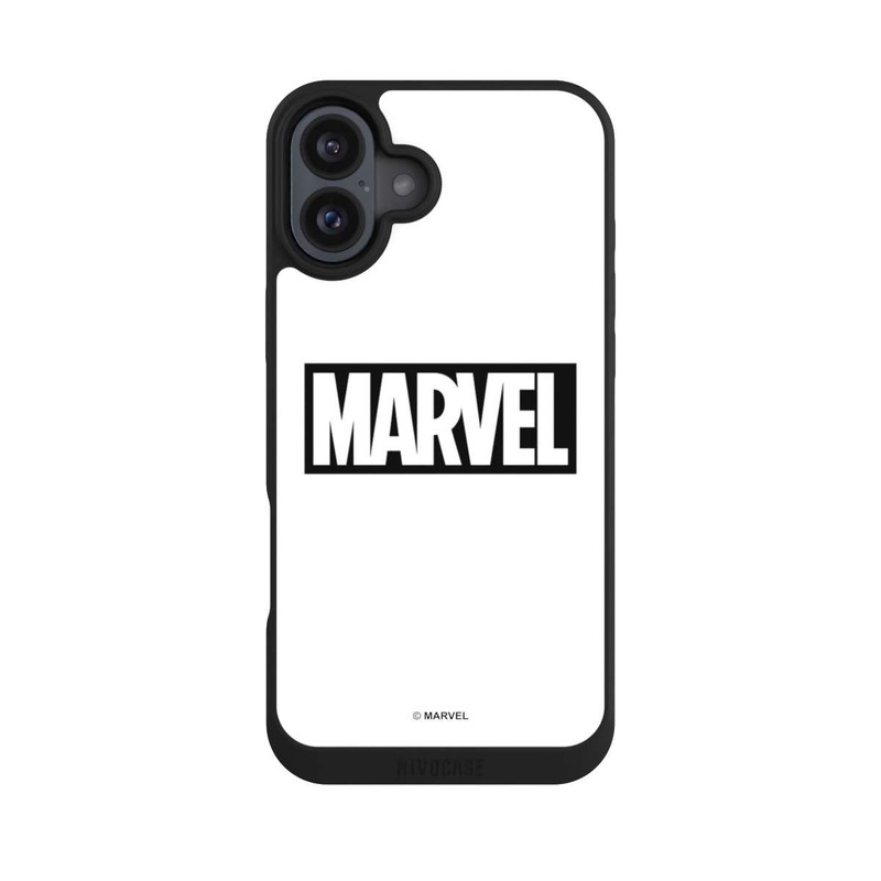 iPhone 16 Plus NIVOpure Marvel Logo White
