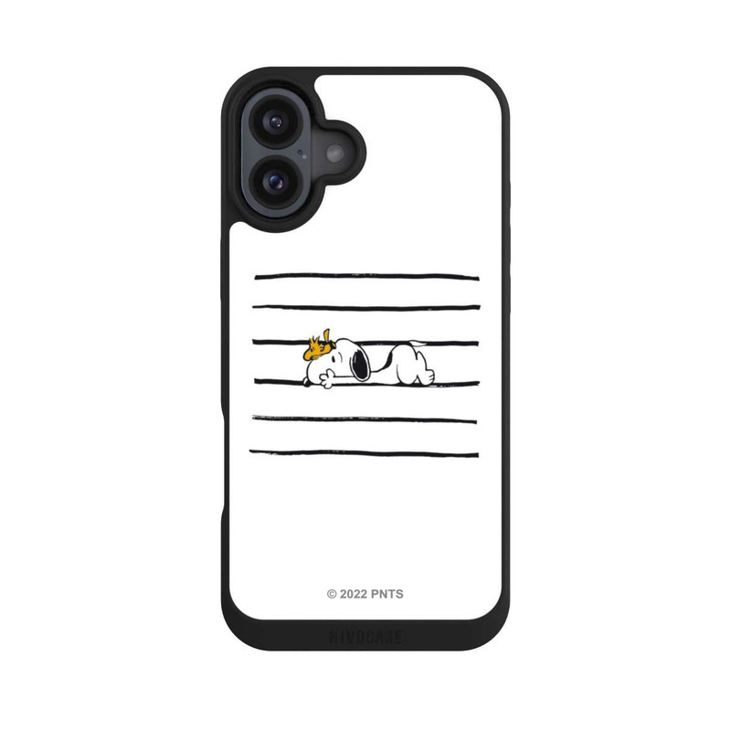 iPhone 16 Plus NIVOpure Snoopy Woodstock Streifen