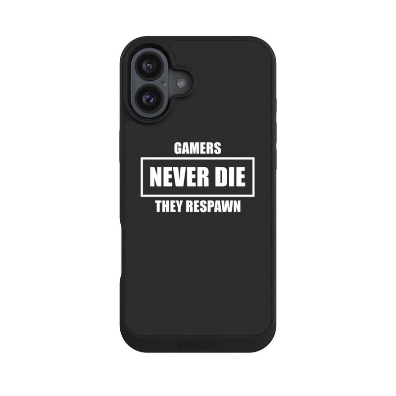 iPhone 16 Plus NIVOpure GAMERS NEVER DIE. THEY RESPAWN.