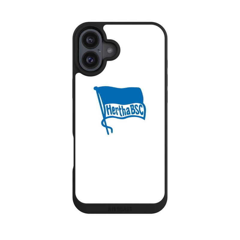 iPhone 16 Plus NIVOpure Hertha BSC Weißer Hintergrund
