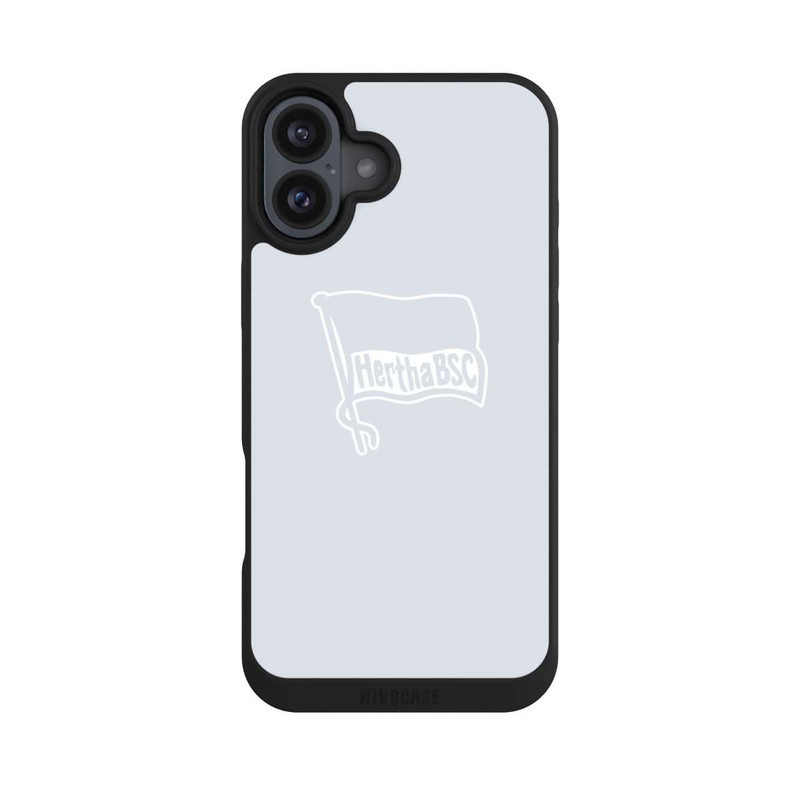 iPhone 16 Plus NIVOpure Hertha BSC Grauer  Hintergrund