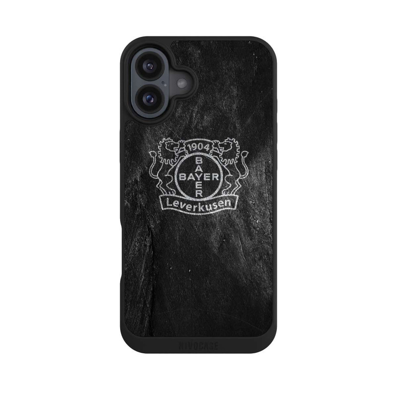 iPhone 16 Plus NIVOpure Bayer 04 Leverkusen Logo white