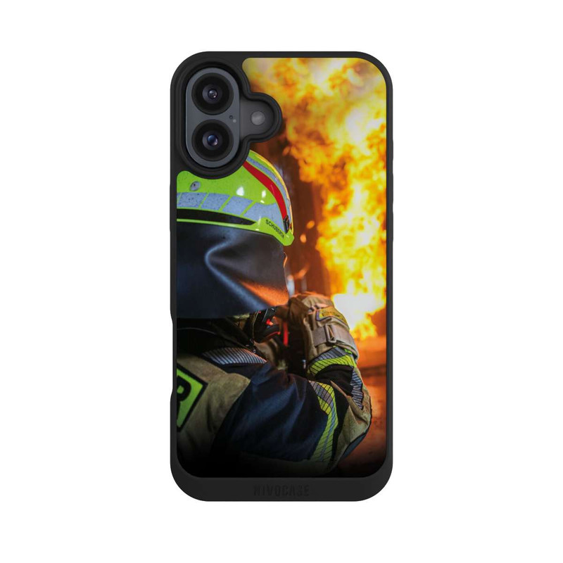 iPhone 16 Plus NIVOpure Feuerwehrmann Gefährlicher Brand