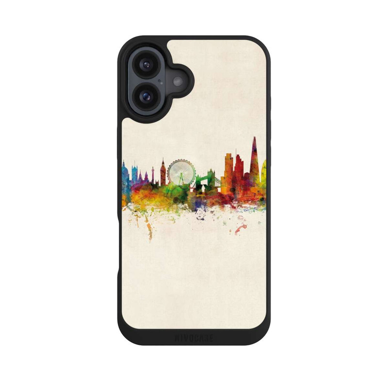 iPhone 16 Plus NIVOpure London Skyline Vintage Hintergrund
