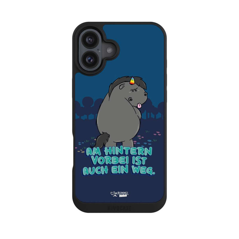 iPhone 16 Plus NIVOpure Grummeleinhorn am Hintern vorbei
