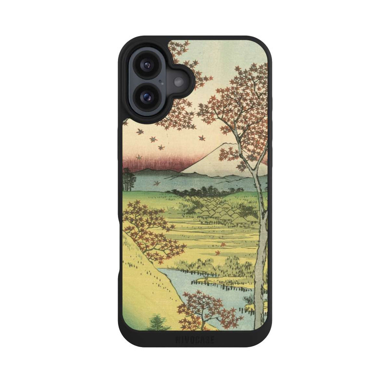 iPhone 16 Plus NIVOpure Hügel der Dämmerung in Meguro Utagawa Hiroshige