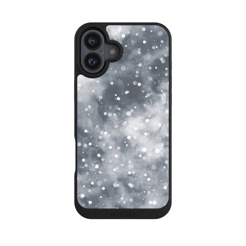 iPhone 16 Plus NIVOpure Abstrakter Winterschneehimmel