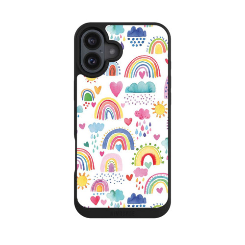 Apple iPhone 16 Plus NIVOpure Lovely Rainbows Multi Red