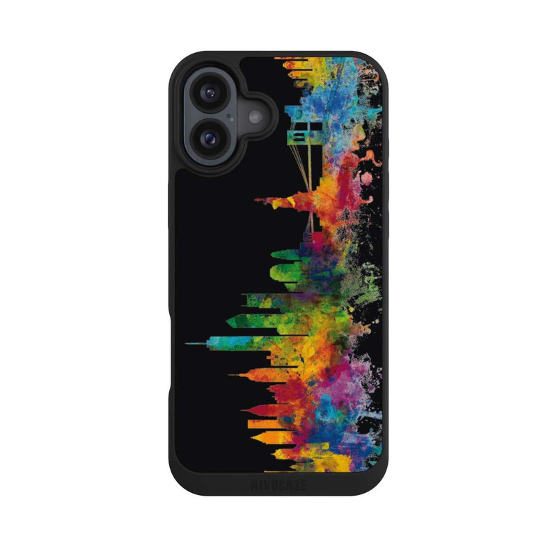 iPhone 16 Plus NIVOpure Ligne d'horizon de New York Noir