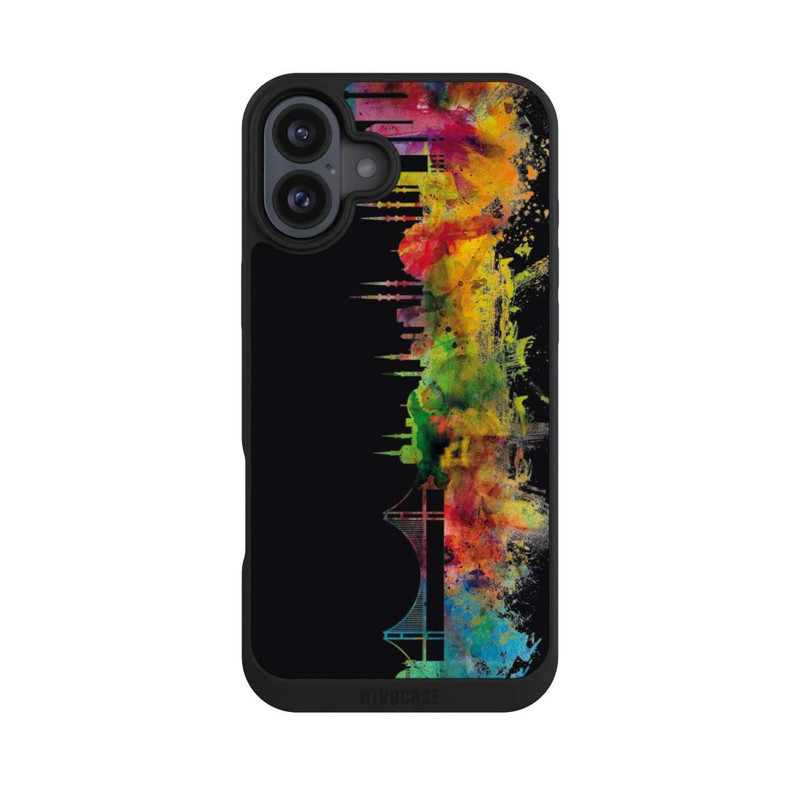 iPhone 16 Plus NIVOpure Istanbul Türkei Skyline Schwarz