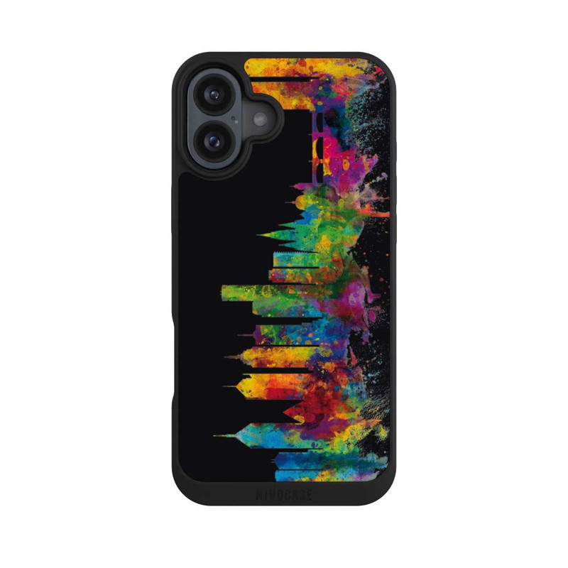 iPhone 16 Plus NIVOpure Melbourne Australien Skyline Schwarz