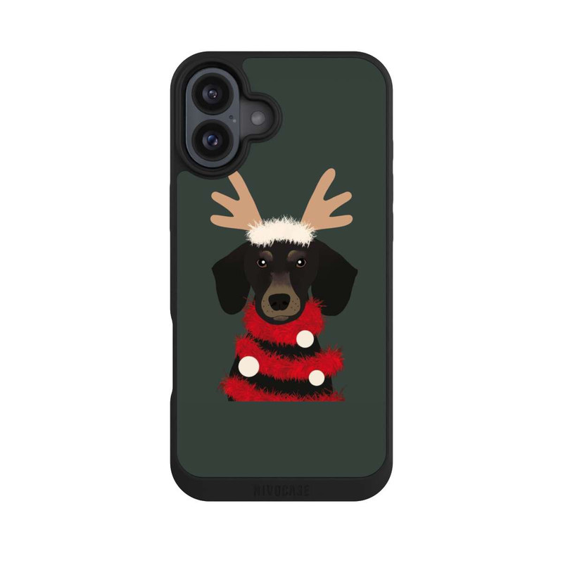 iPhone 16 Plus NIVOpure teckel de Noël