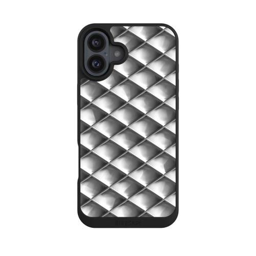 Apple iPhone 16 Plus NIVOpure Glamour Silver Squares