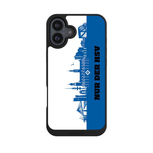 Apple iPhone 16 Plus NIVOpure HSV Skyline Blau Weiß