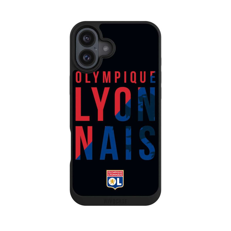 iPhone 16 Plus NIVOpure OL bleu et rouge