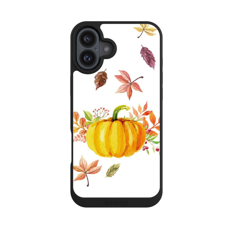 iPhone 16 Plus NIVOpure Pumpkin-weißer Hintergrund 