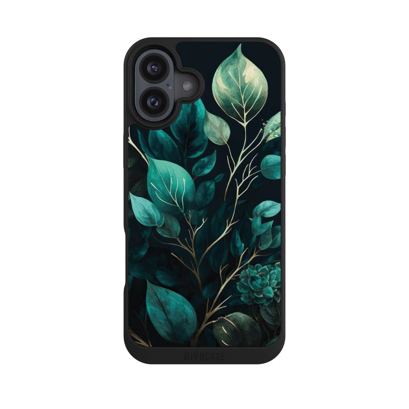 iPhone 16 Plus NIVOpure Eucalyptus Fond Sombre