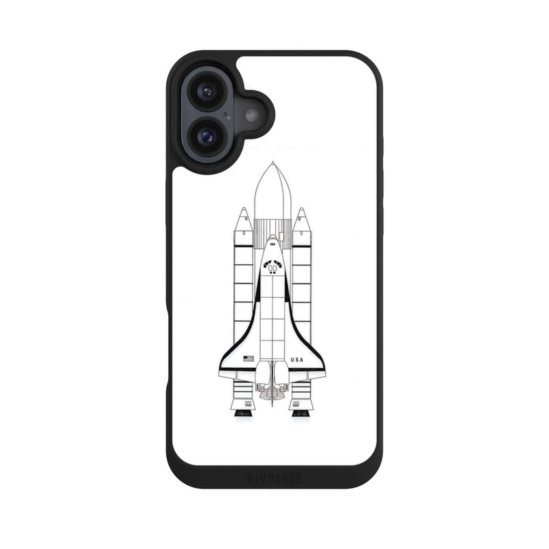 iPhone 16 Plus NIVOpure NASA Raumfahrt Weiß