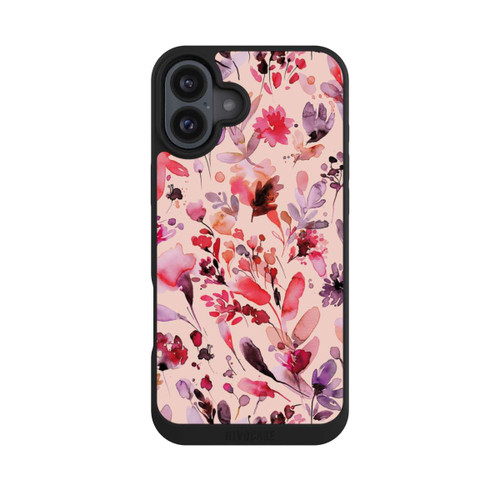 Apple iPhone 16 Plus NIVOpure Künstlerische Blumen Viva Magenta