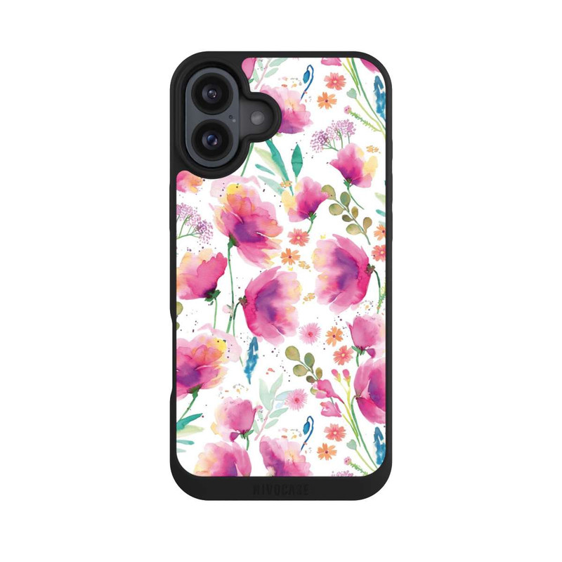 iPhone 16 Plus NIVOpure Abstrakte Mohnblumen aquarell