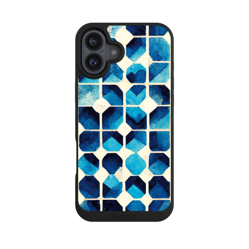 iPhone 16 Plus NIVOpure Blue Pattern