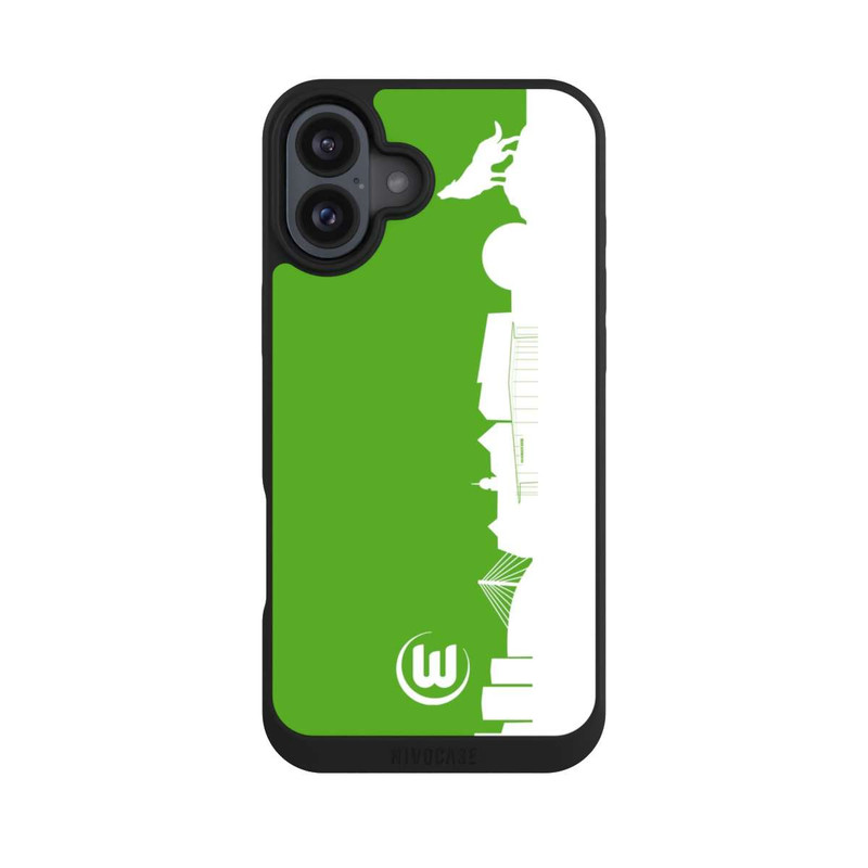 iPhone 16 Plus NIVOpure Skyline Grün Weiß