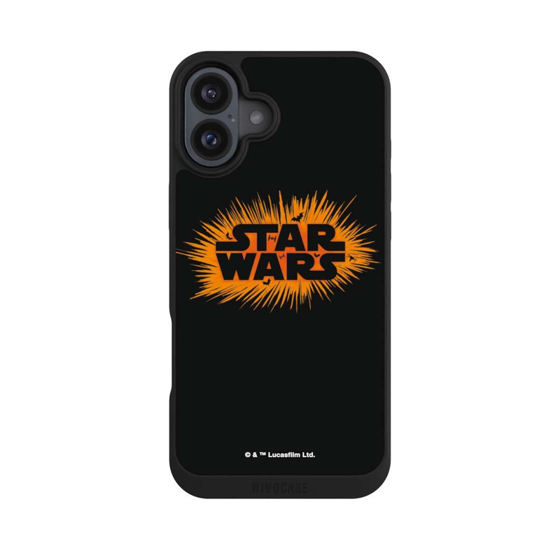 iPhone 16 Plus NIVOpure Star Wars Logo Orange Halloween Explosion