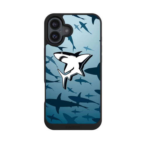 Apple iPhone 16 Plus NIVOpure Haie Muster Blau