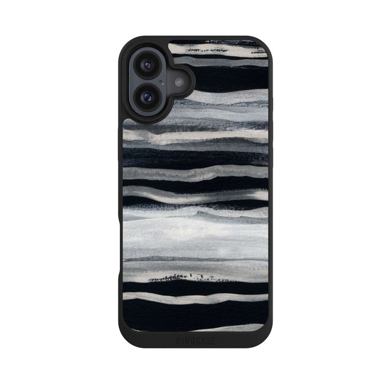 iPhone 16 Plus NIVOpure Coups de pinceau abstraits 68