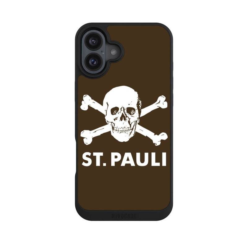 iPhone 16 Plus NIVOpure FC St. Pauli Logo Braun