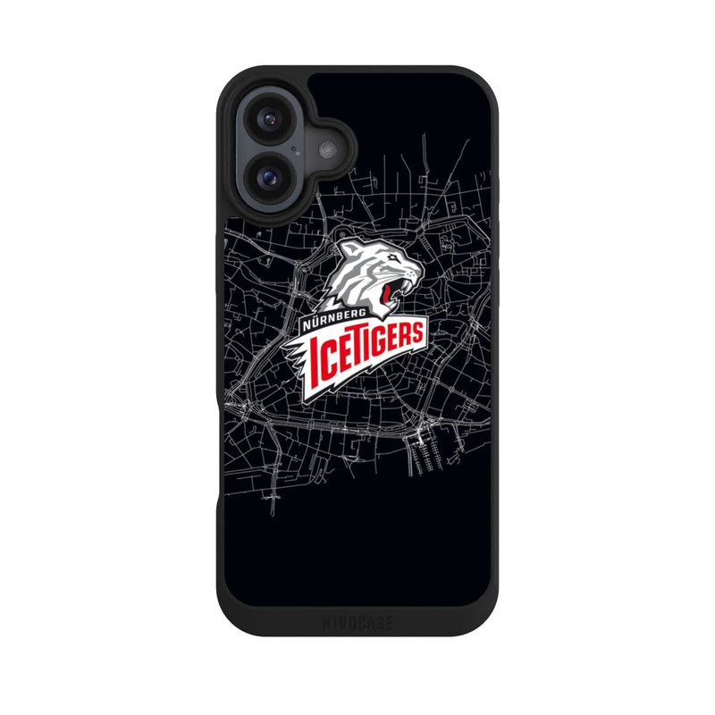 iPhone 16 Plus NIVOpure Nürnberg Ice Tigers Logo Karte