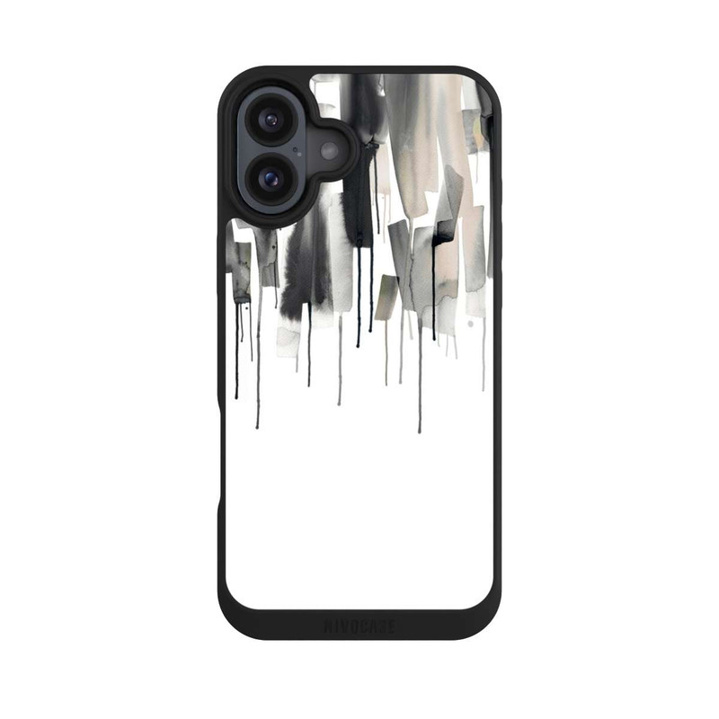 iPhone 16 Plus NIVOpure Watery Stripes Japandi Black